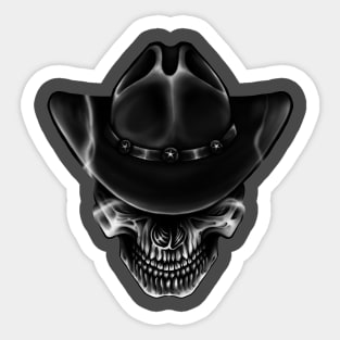 Skull cowboy Sticker